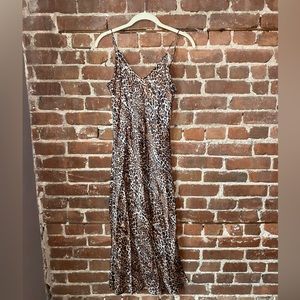 Cami NYC animal print silk slip dress. Size S